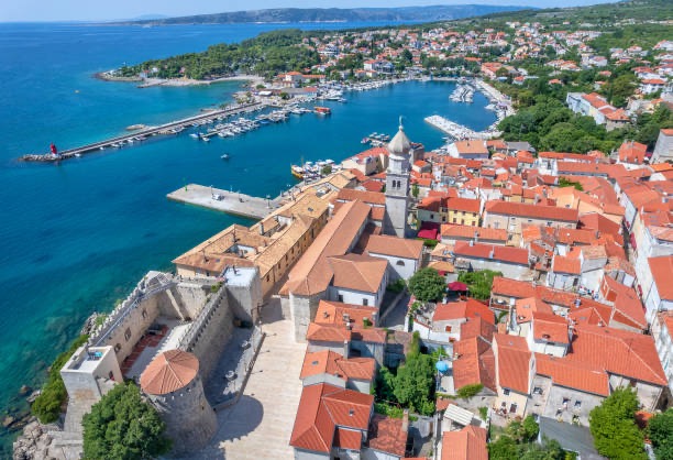 Birds eye view to Krk